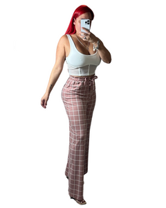 Pink lines pants
