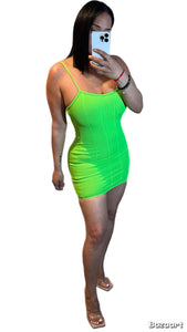 Chloe Neon Green Bodycon