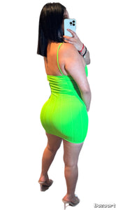 Chloe Neon Green Bodycon