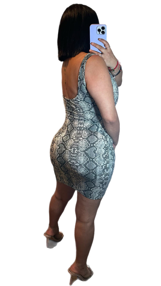Blue Snake Dress