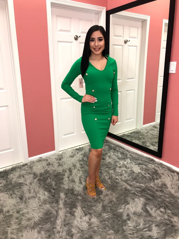 Green Mid Dress