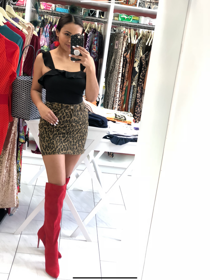 Cheetah skirt