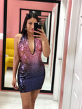 Out pink sparkly dress