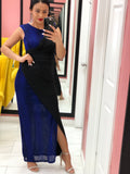 Dress flash blue