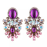 Purple elegant earrings