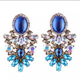 Blue elegant earrings