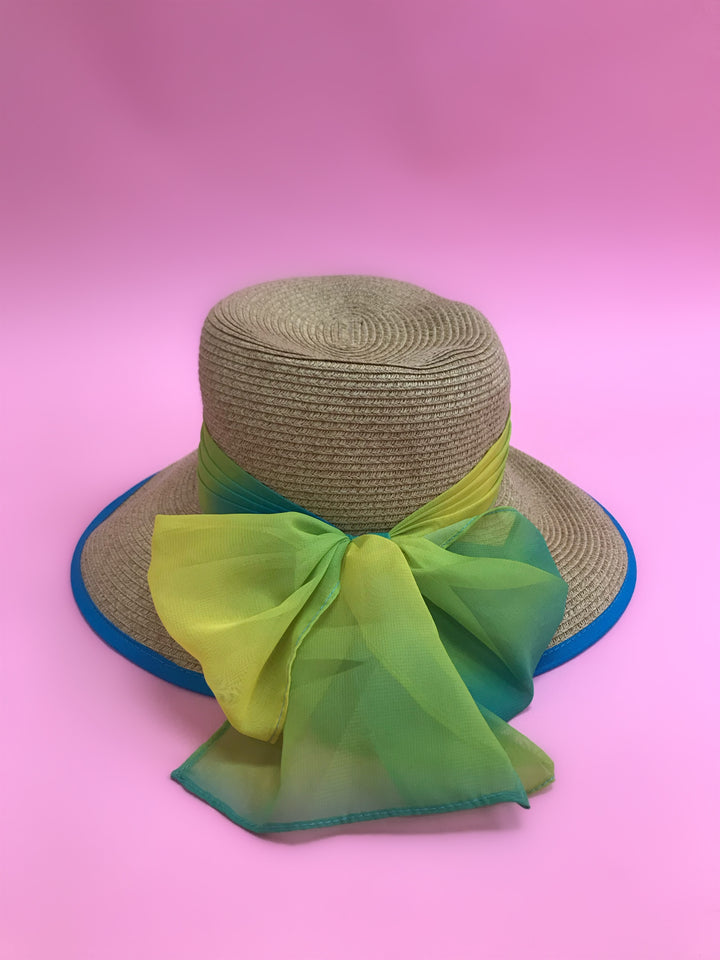 Summer Blue Green Hat