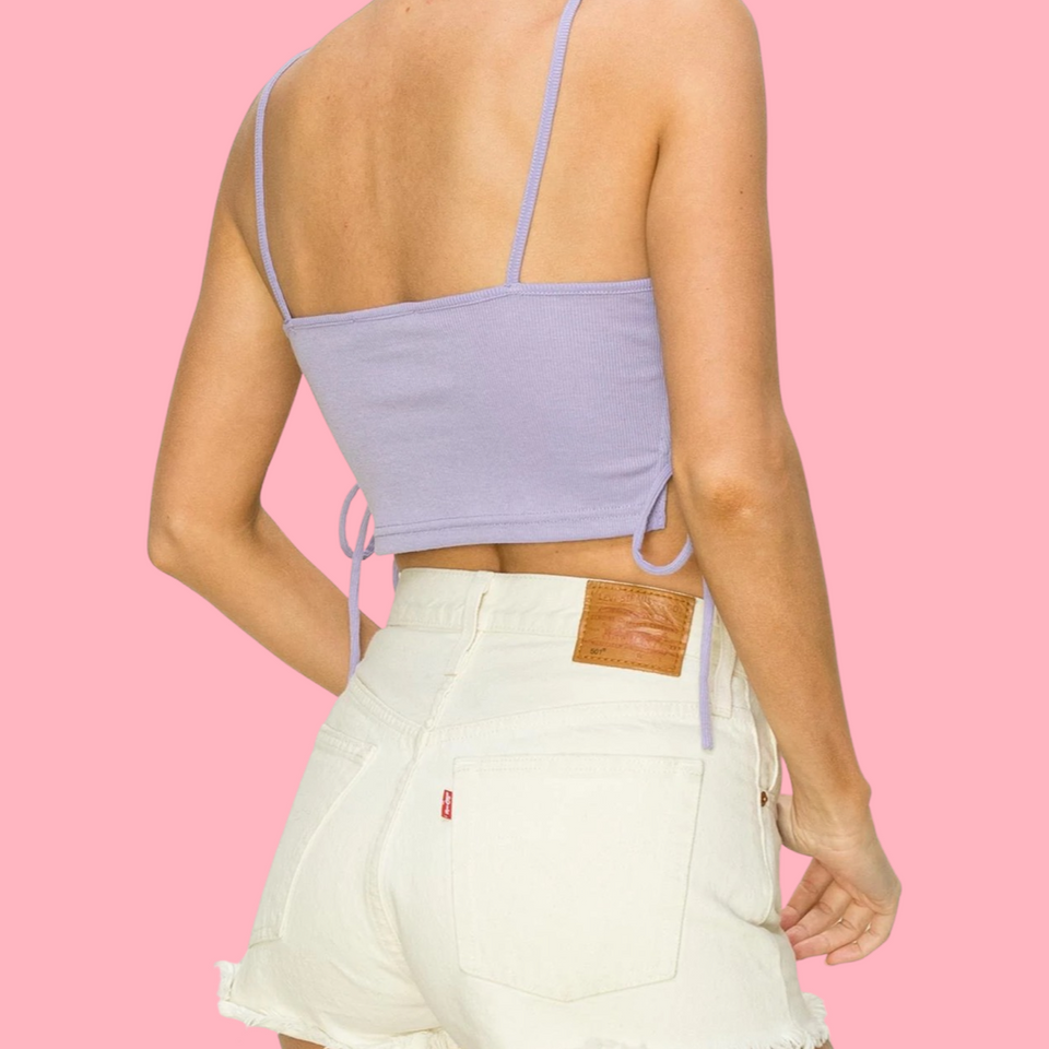 SIDE CUT OUT CROP CAMI