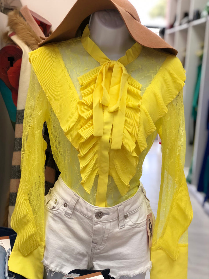 Yellow margarita blouse